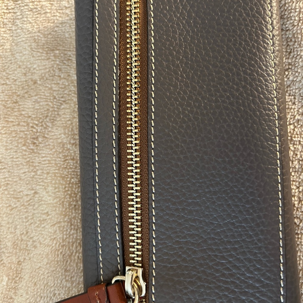 Dooney & Bourke Gray and Brown Wallet - Picture 4 of 10